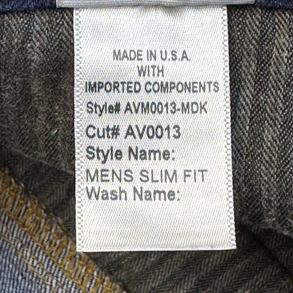 AVIATOR USA Mens Jeans The Concorde Travel Dark Wash Slim Fit 31 Hidden pockets - Picture 12 of 16